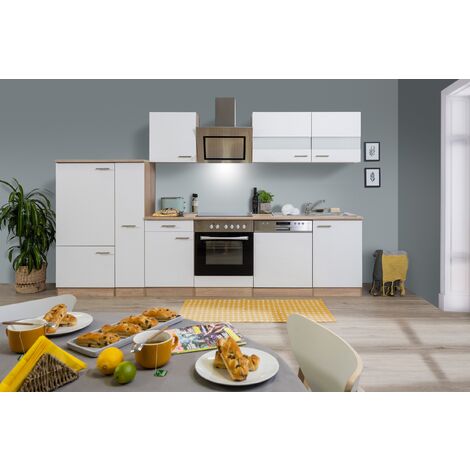 nobilia cuisine avec îlot de cuisine Fashion 165 laqué gris pierre mat