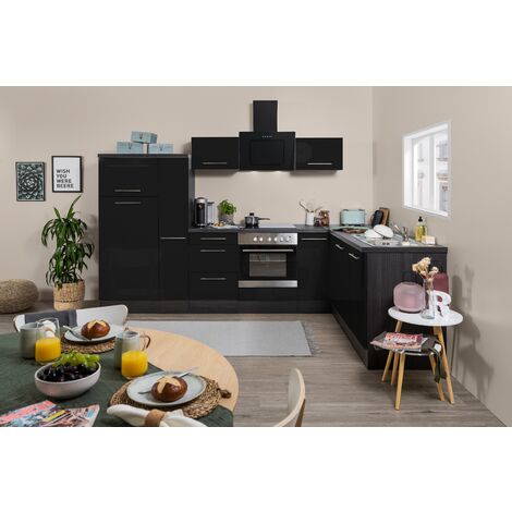 Cuisine équipée kitchenette Chêne York Blanc Oliver 310 CM respekta