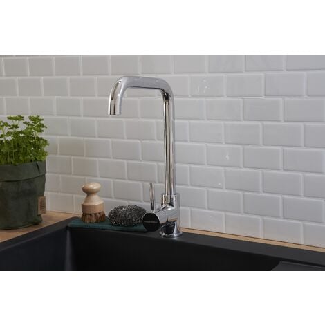 Evier à encastrer Evier de cuisine Granit Mineralite 86 x 50 cm noir Respekta