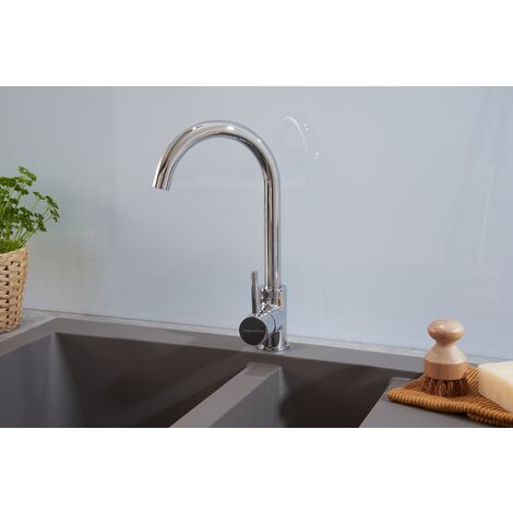 Evier à encastrer Evier de cuisine Granit Mineralite 100x50 cm gris béton Respekta