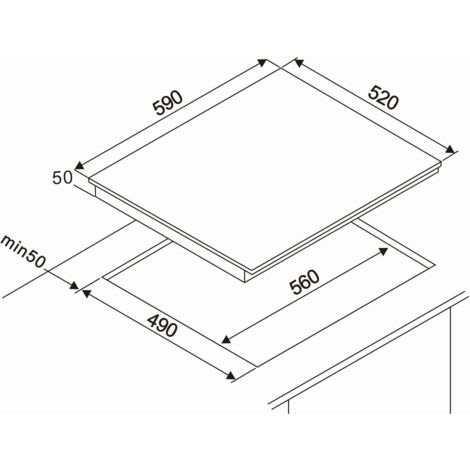 Table de cuisson vitrocéramique autarcique 60 cm 4 zones Touch Plaque de cuisson encastrable Respekta