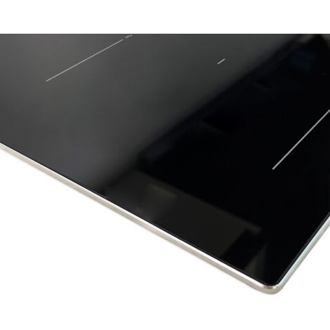 Respekta Table de cuisson autarcique à induction 77 cm, 2 zones flexibles, commande à curseur, fonction booster