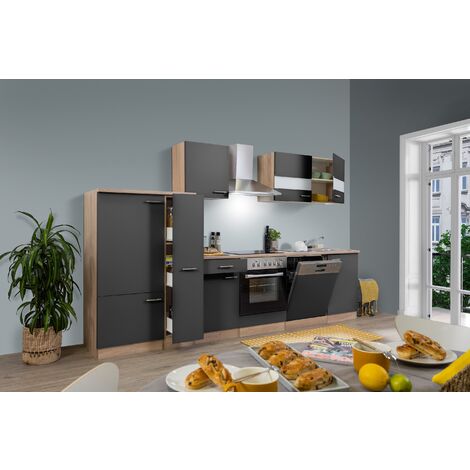 Cuisine Cuisine intégrée Chêne Gris Merle 310 cm Respekta (1/4)