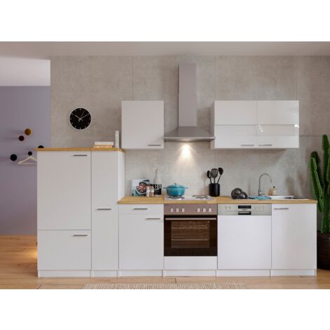 Cuisine R-line Chêne Doré/anthracite 350cm Avec Armoire Haute Sans Pt Vicco 4066731046553
