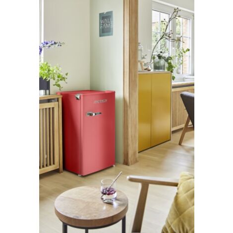 Réfrigerateur Vintage 181cm Red - SCHNEIDER Réfrigérateur pose libre