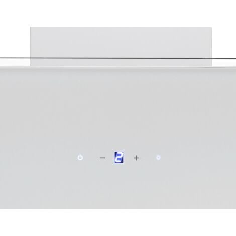 Hotte aspirante 80 cm sans t�te Blanc A++ Recyclage d'air LED Respekta
