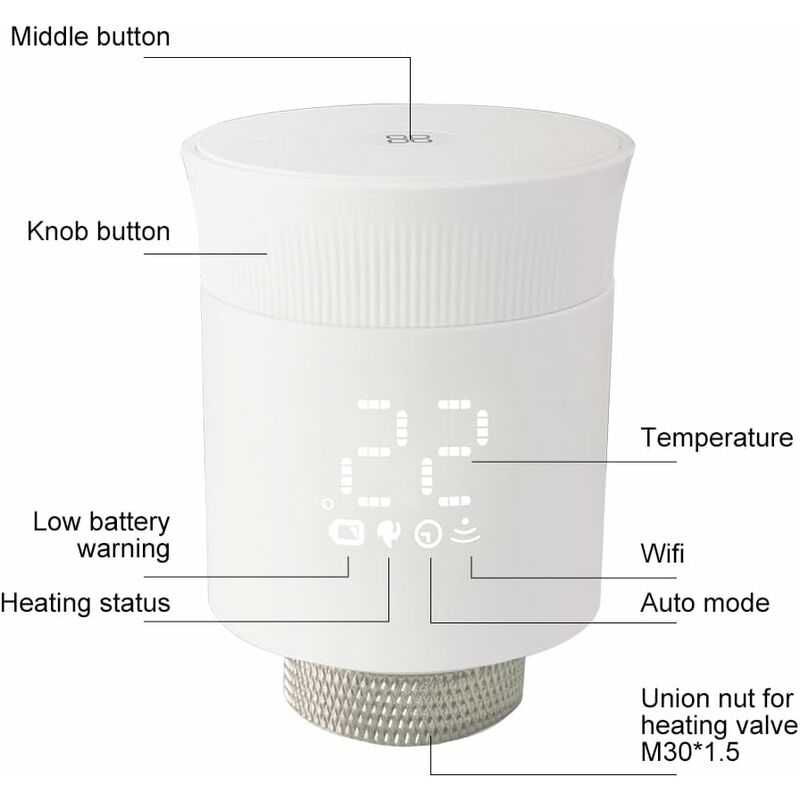 Tête Thermostatique TL10 RBM - Contrôle de Température Domestique  Robinetterie radiateur par marque