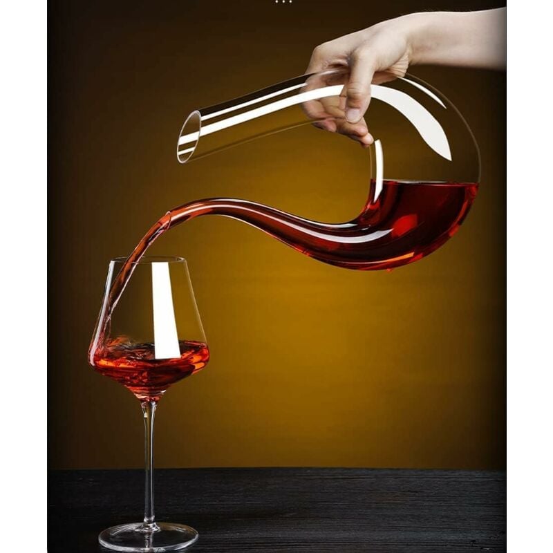 Ensemble de carafes de luxe de 1500ML, verres de Champagne, de Brandy, de vin  rouge, Carafe, pichet, aérateur, en cristal, faites à la main - AliExpress