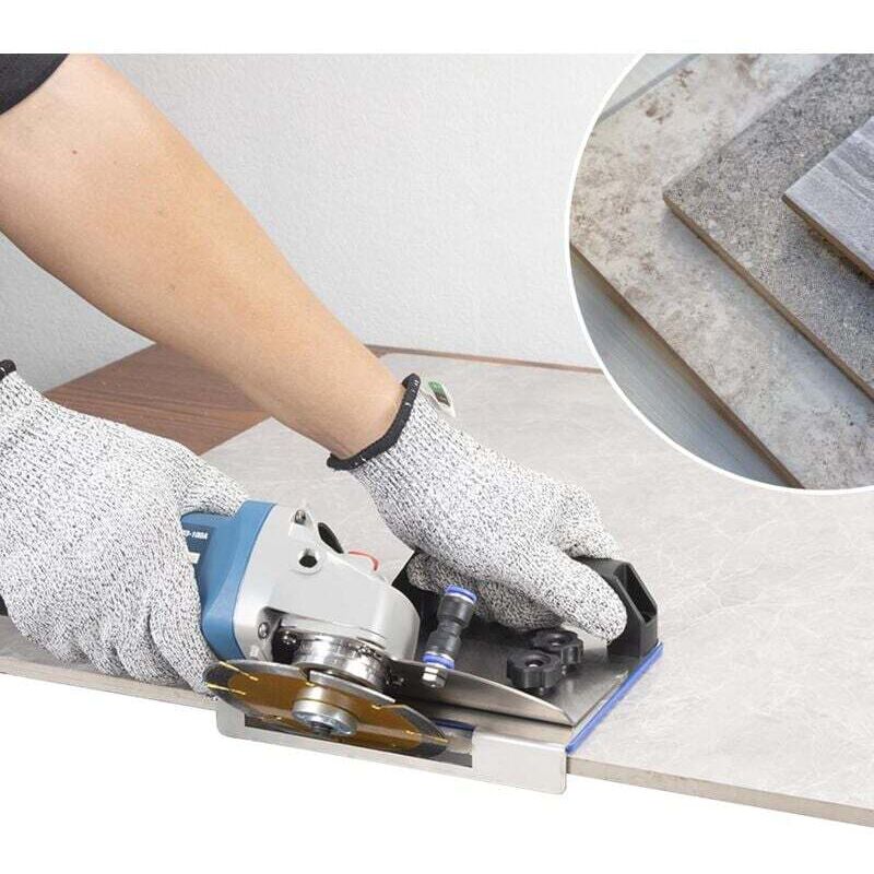 Support Meuleuse D'Angle 45mm Chanfrein Métal - Précision Rénovation Carrelage Menuiserie