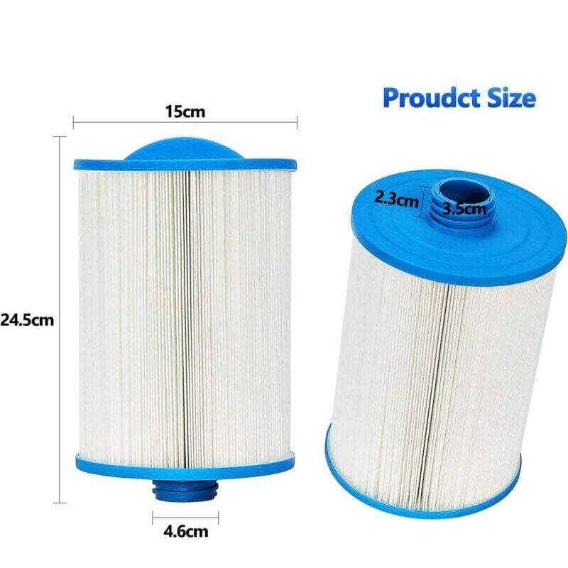 Confezione da 2 filtri di ricambio per spa Unicel 6CH-940, PWW50P3 (non PWW50P4), Filbur FC-0359, 817-0050, 25252, 03FIL1400 - filettatura SAE da 1 ,5