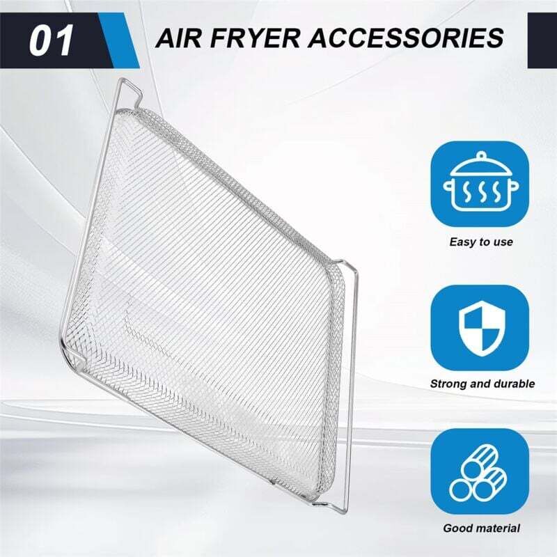 Panier de rechange pour friteuse à air comprimé Ninja Foodi - Plateaux de cuisson de rechange originaux pour Ninja DT201/DT251 Foodi - Accessoires pour friteuse à air numérique Ninja Foodi