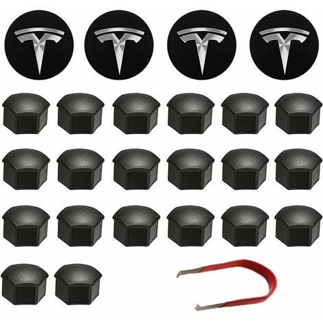 4 Piece Voiture Capuchon de Valve Bouchons Valve Pneu Décoration Extérieure  Couvre Valve Accessoires Badge pour Tesla Model 3,D