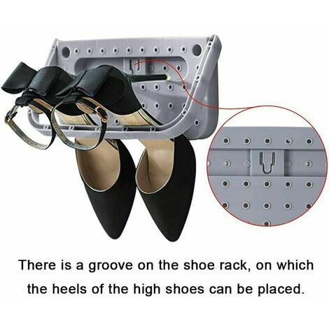 Gurxi 1 Pièces Porte Chaussures Mural Range Chaussures Suspendu