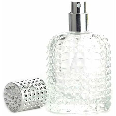 Flacon parfumerie vaporisateur argent 50 ml