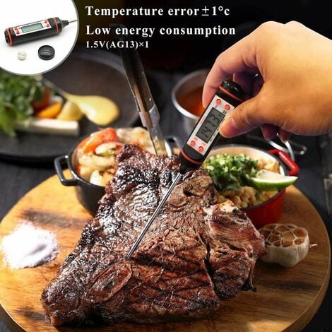 Thermomètre électronique à Branchement Direct - Thermomètre à Eau pour  Mesurer la Température de l'Huile de Cuisson dans la Cuisine - Thermomètre  pour Barbecue