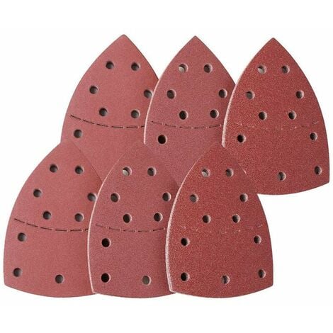 Ulisem Feuilles Abrasives Papier abrasif rouge à 11 trous pour la séparation  des paumes Papier de