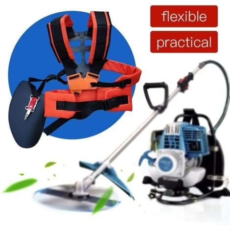 Ulisem Harnais Effort Réglable Confortable,Harnais à Epaule Pratique Confort Pour Débroussailleuse Tondeuse à Gazon Universal Machine De Jardin Accessoire