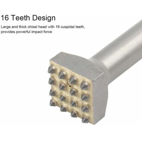 Détartreur à Aiguilles Pour Marteau électrique - 18 Broches - Nettoyage Béton, Rouille - SDS - 7
