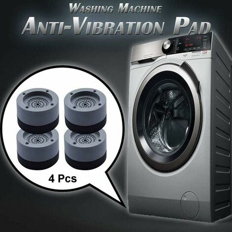 4Pcs Patins Anti Vibration Tampon Anti-vibration Lave Linge Universel Pieds  Stabilisateur Piédestal pour Lave-Linge Réfrigérateur GROOFOO