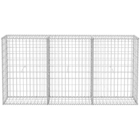 Panier de gabion Acier galvanisé 200x30x100 cm