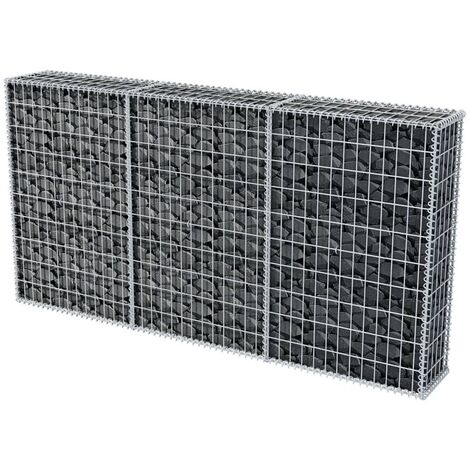 Panier de gabion Acier galvanisé 200x30x100 cm