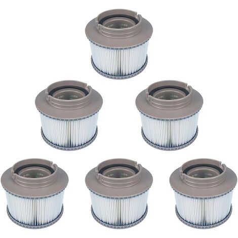 Lot De 2 Filtres De Piscine POOLPURE Type D - Compatible Summer Waves P57100102, Intex, 10,5x9,5 Cm - 9
