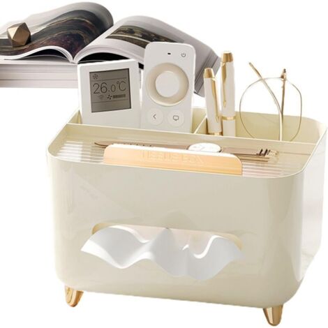 Boîte à Mouchoirs Décorative – Vert – Plastique ABS – Dimensions 21x15x13 Cm – Rangement Pratique Pour Salle De Bain, Bureau, Voiture