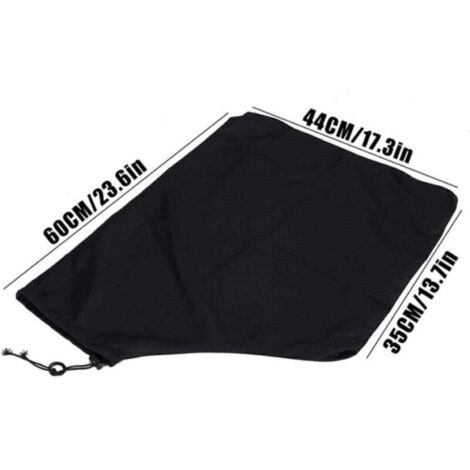 Lot De 2 Sacs De Ramassage Pour Souffleur/aspirateur à Feuilles - Tissu Oxford 420D - 45x63 Cm (40L) - Ouverture Réglable - Lavable Et Réutilisable