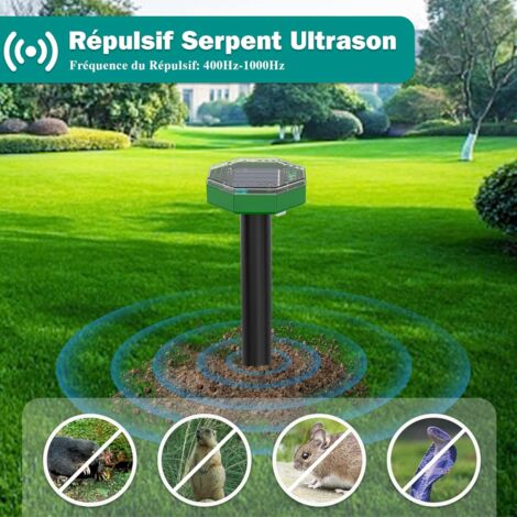 PRODUIT INSECTICIDE Répulsif Solaire Taupe 4 pièces Anti Souris/Rats Ultrason pour Jardins/Pelouses - Jardin