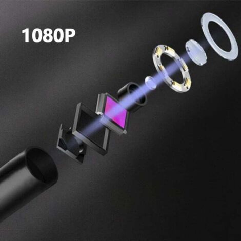 UlisemCaméra Endoscopique éclairée, Caméra D'inspection Endoscopique