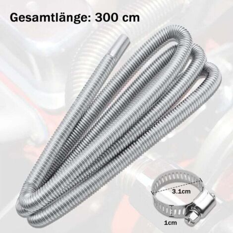 Tuyau De Chauffage Voiture En Aluminium - Diamètre 90 Mm, Longueur 200 Cm - Pour Chauffage Auxiliaire Diesel Webasto