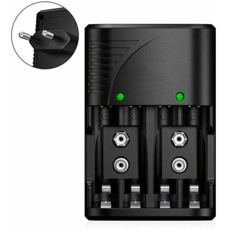 Chargeur De Piles Rechargeables POWEROWL 4 Slots - Pour Ni-MH AA/AAA, Protection Intelligente, Compact - 9