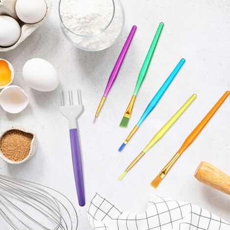 Kit De 14 Outils De Décoration Pour Gâteaux Et Biscuits - Pincettes, Brosses, Aiguilles En Inox