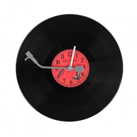 Une Paire De Tête De Loup Horloge Murale Forêt Loup Portrait Disque Vinyle Horloge Incroyable