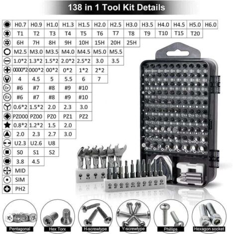 Jeu De 6 Tournevis De Précision Torx Pour Smartphone, Montre, Électronique - Garantie 1 An