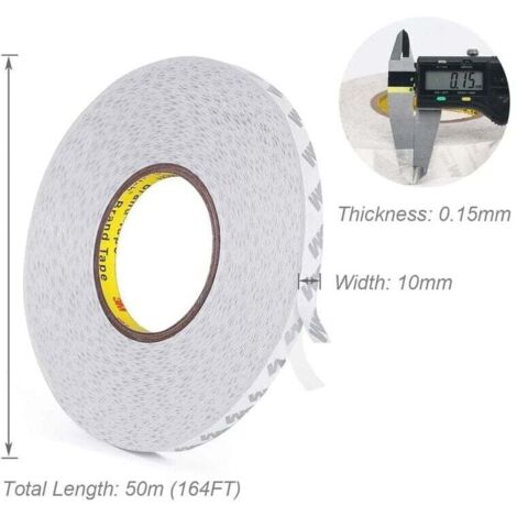 Ruban Adhésif Double Face Extra Fort Noir | Ruban De Mousse Pour - Foto 12