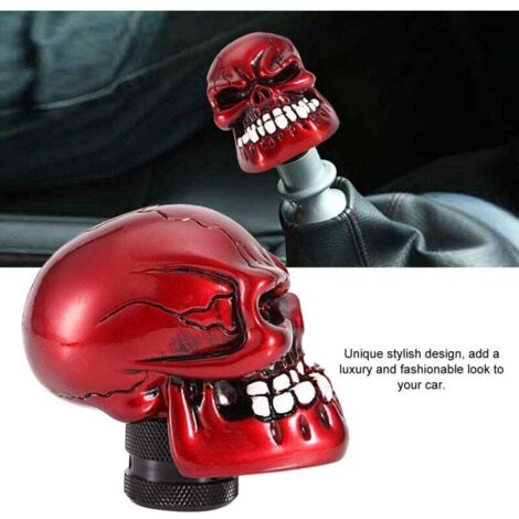 DAZZLEEX Pommeau De Levier De Vitesse Tête De Mort Pour