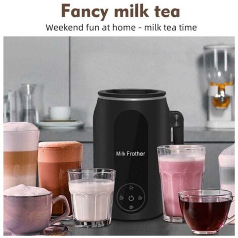 SHARDOR Mousseur à Lait 4-en-1 500W – Chaud/Froid, Cappuccino, Latte, Chocolat Chaud, Maintien 30 Min, 300 Ml