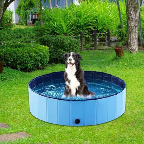 Piscine/tapis à Eau Pour Chien 100 Cm - Pliable, Antidérapant, Jeu D'été Rafraîchissant - Pour Jardin, Plage