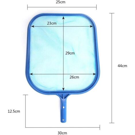 Épuisette De Surface Piscine Maille Fine 44x34 Cm | Nettoyage Feuilles, Insectes, Pollen - Léger & Durable