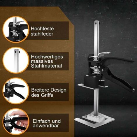 Kit De 2 Bras De Levage 'Viking Arm' - Outil Pour Soulever Et Maintenir Portes D'armoire, Panneaux - En Acier Inox