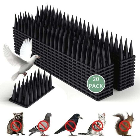 Pics Anti-pigeons Transparents - Lot De 10 - Longueur 43 Cm Chacun - Pour Balcon, Toit, Appui De Fenêtre - Éloigne Pigeons, Oiseaux