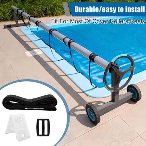 Bâche Solaire Piscine Hors Sol 4.5m - Nylon 420D - Lot 4 Piquets Et Cordes - Protection Eau