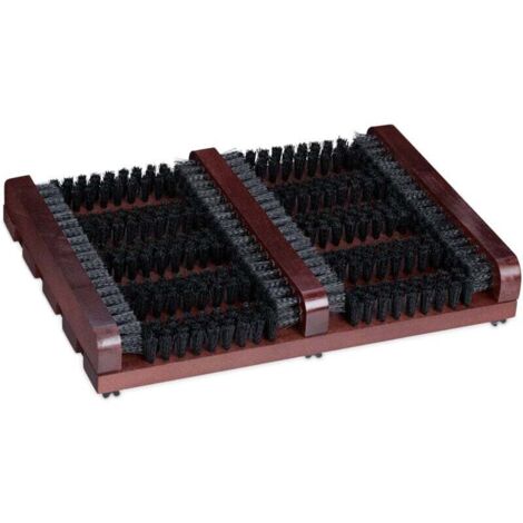 Grattoir Chaussures Extérieur TIMELEOS – Brosse Puissante Antidérapante Bois & Poils, Nettoyage Profond Bottes & Chaussures