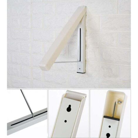 Lot De 2 Crochets Muraux Pliables, Noirs, Très Résistants, Pour