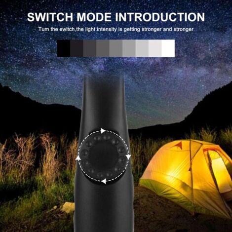 Maxesla Lampe Torche Led Ultra Puissante, 2000 Lumens Lampe De Poche