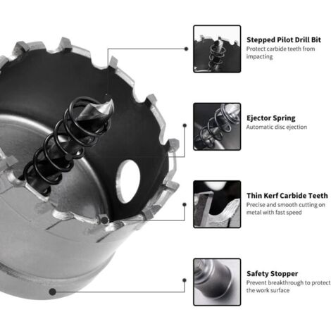 BE-TOOL Scie Cloche, 1 Foret Bi-métal M42 Pour Tuyau