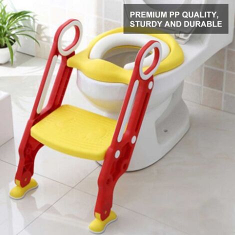 Réducteur Toilette Enfant Avec échelle – Siège Réglable Et Pliable – Apprentissage De La Propreté