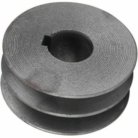 Poulie métallique à double gorge pour roue motrice, roue synchrone d'atelier, extérieur 72 mm, intérieur 24 mm, cl 8 mm