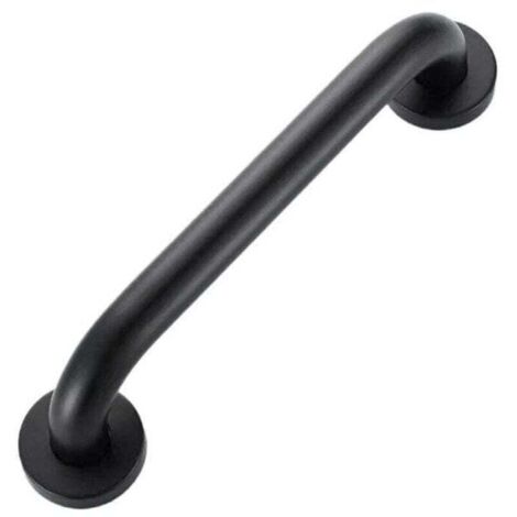 Noir 400mm Barre d'Appui Douche , Poignée de Douche de Sécurité, Barre d'Appui WC Handicapé, Barre de Soutien pour Toilette, Barre de Maintien Douche et WC (1/4)